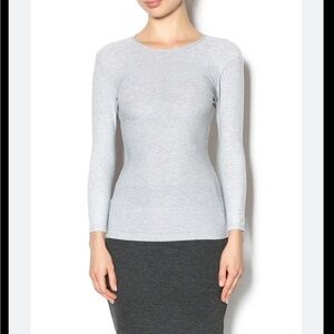 Kikiriki Gray Silver Crewneck Top